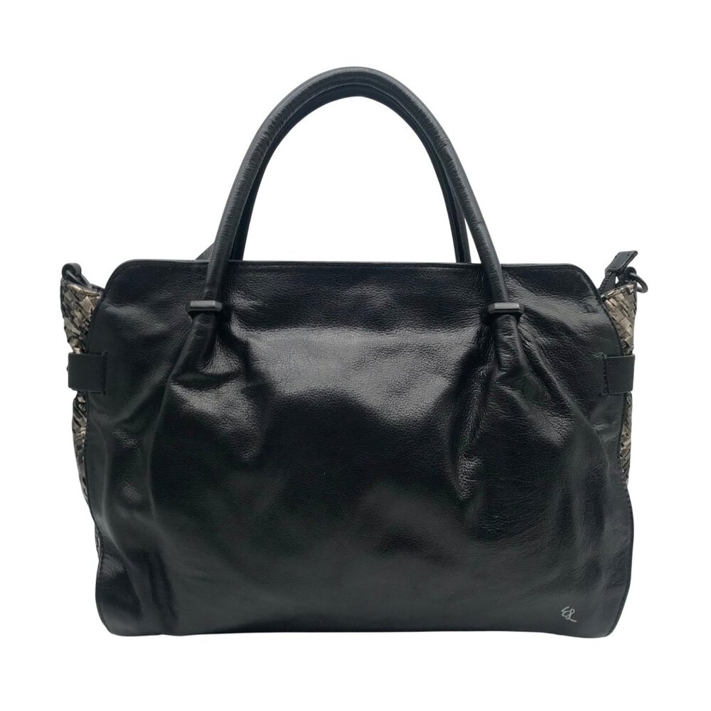 Elliot Lucca Black Leather Handbag